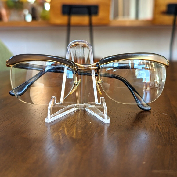 Amor Gold Filled Half Frame Glasses Vintage 1960s Made in France Says 18mm GF main image 8